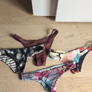 Set Of 4 Women's Billabong Bikini Bottoms